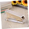 Operitacx Elegant Gold Desk Stapler Acrylic Office Stapler School Desk