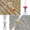 Pressure Washer Gutter Cleaner Attachment with Pressure Washer Nozzle Tips,