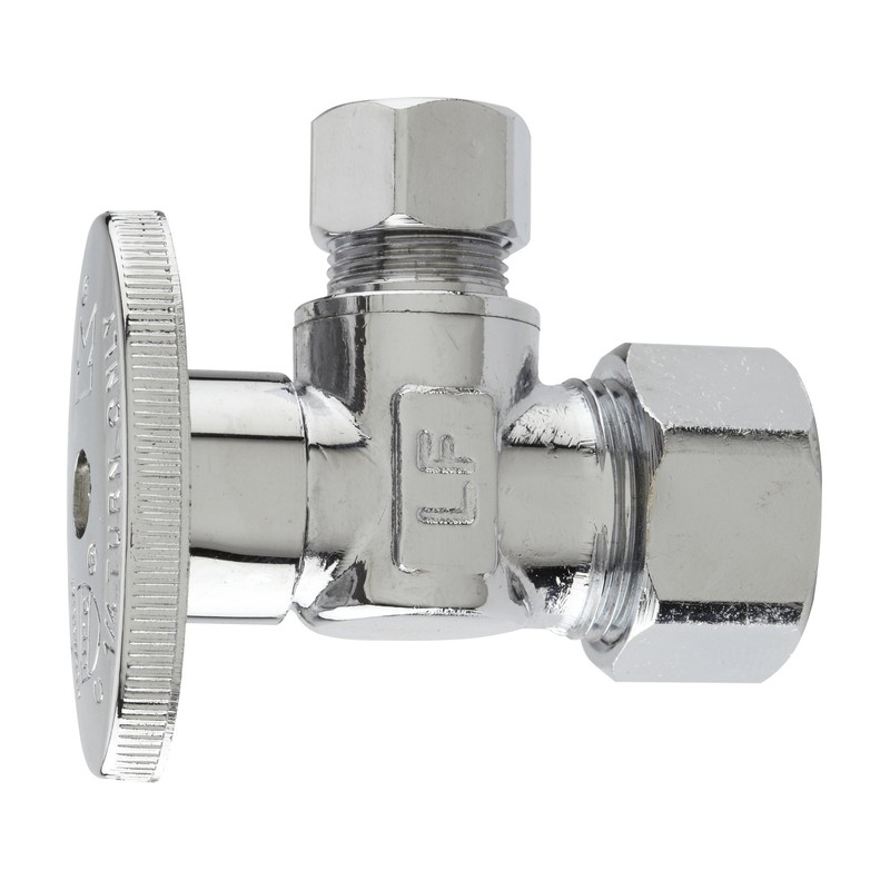Keeney 2622PCLF 5/8-Inch O.D. by 3/8-Inch O.D. Quarter Turn Angle