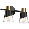 URSOLA Bathroom Lighting Fixtures Over Mirror, 2 Lights Bathroom Vanity