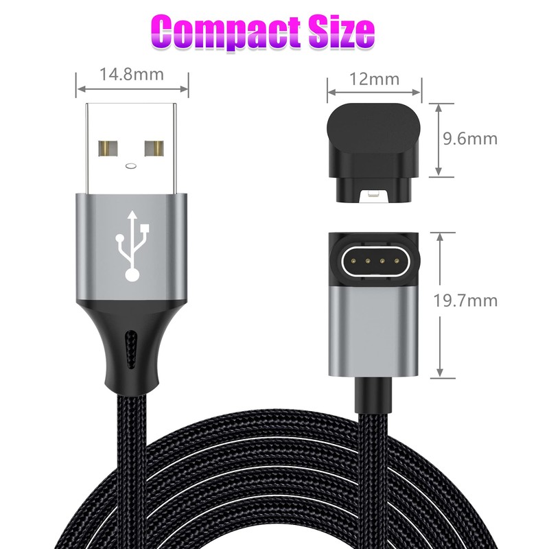 AGVEE 3.3ft Angled 90 Degree Braided Charger Cable Charing Cord