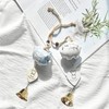 60PCS 26mm/1inch Gold Bells Mini Liberty Bells for Crafts Favor