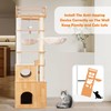 Heybly Cat Tree with Litter Box Enclosure, 76.8-inch Wooden Cat