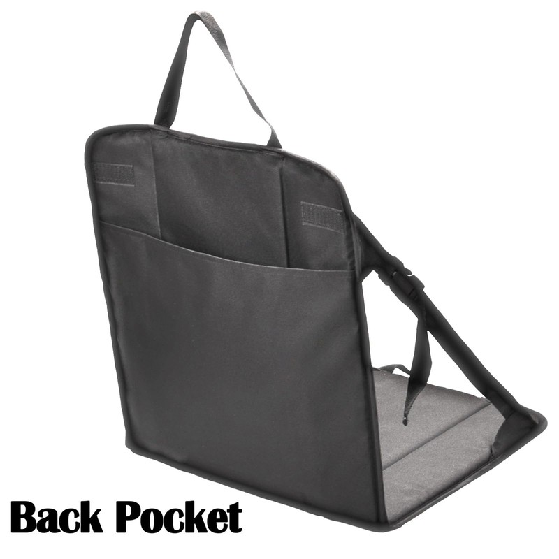 Pozico Portable Stadium Seat Cushion with Backrest for Bleacher, Lightweight