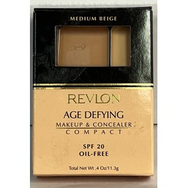 Revlon Age Defying Makeup & Concealer  Oil Free  0.4 oz  MEDIUM  BEIGE pl read
