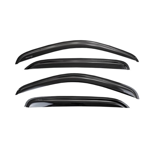 TRAILFX Rainguard TFX 4-PC Window Vents Low Profile Tape-On Smoke