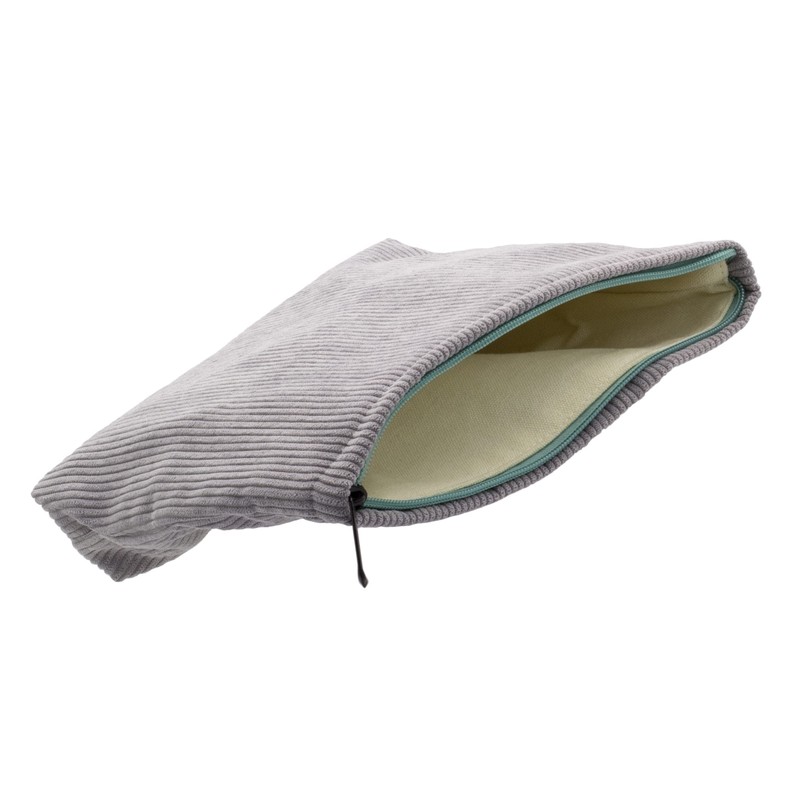 PAZIMIIK Makeup Bag Large Zipper Corduroy Make Up Pouch for
