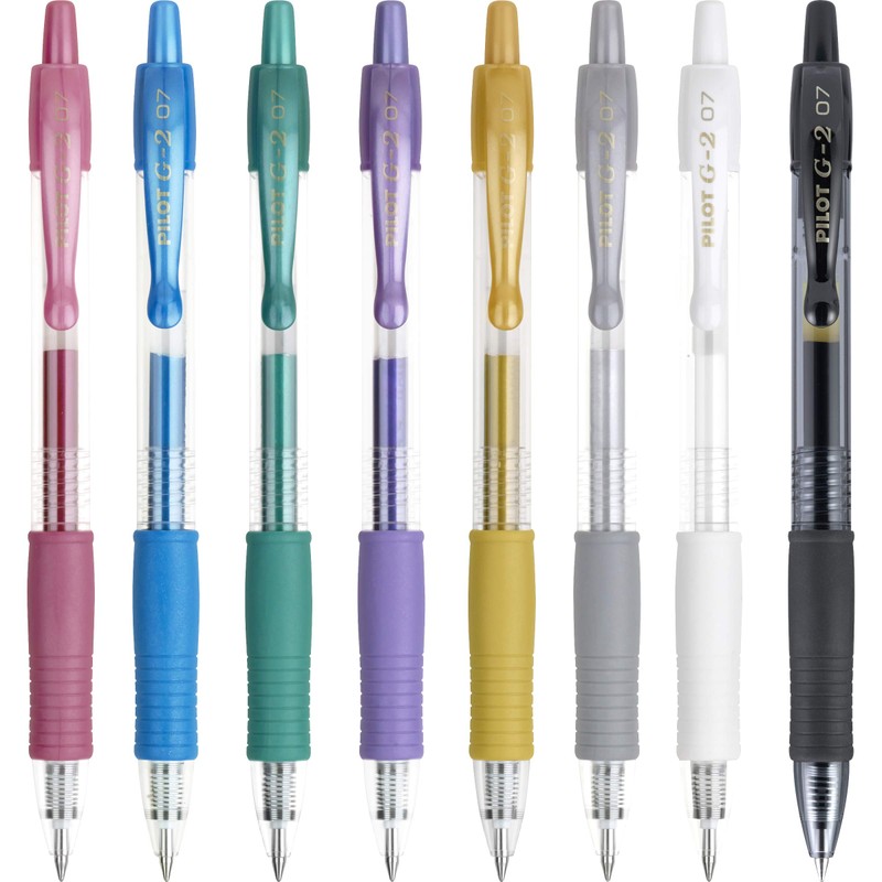Pilot G2 Premium Metallics Gel Pens, Gel Roller Pens, Fine