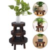 Wooden Planter Stool, Plant Display Stand, Round Stool Flower Stand,