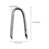 OMOTOOL Wire Fencing Galvanised Staples (260 pcs)，Chicken Wire Fencing Staple