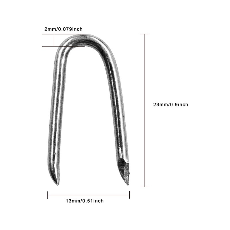 OMOTOOL Wire Fencing Galvanised Staples (260 pcs)，Chicken Wire Fencing Staple