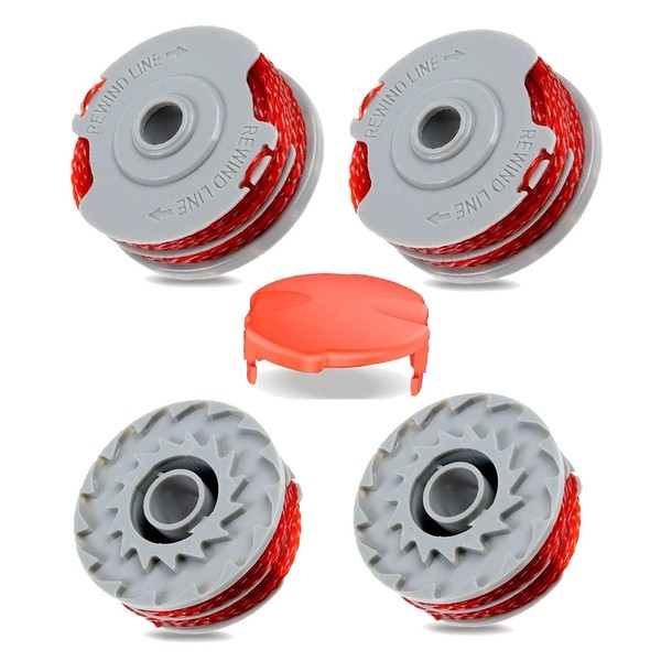 Viilich 4pcs Strimmer Spool Compatible with Flymo FLY021 513937190,Double Autofeed