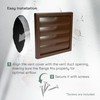 Vent Systems 6" Inch Brown Exhaust Vent Cover - Dryer