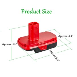 NovaQuantic - Adaptador actualizado para herramientas Craftsman mayores de 19,2 V, compatible con Craftsman nuevo 20 V (con logotipo V20) instalación de batería para fuente de alimentación (sin