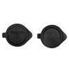 X AUTOHAUX 2pcs Black Plastic Auto Windshield Wiper Washer Bottle