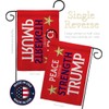 Red Peace Through Strength Trump Flag Mailbox Mount Kit Wall