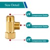 Water Line Adapter Splitter Tee Valve - Brass Dishwasher Toilet
