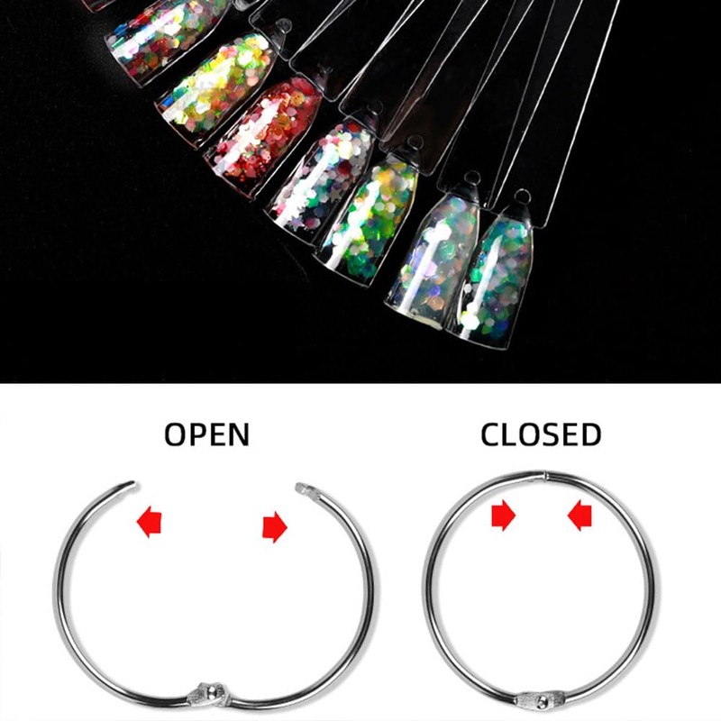 100 PCS False Nail Sticks Fan-Shaped Nail Art Tips Nail