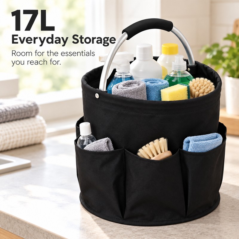 17L Large Capacity Collapsible Storage Bag with Handle Portable Organizer