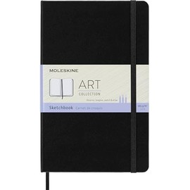Moleskine Art Plus - Cuaderno de dibujo, Negro, Large