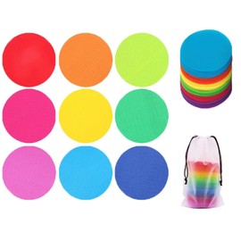WELSTIK Spot Markers Carpet Markers for Classroom, - 4" Rug Circles Marker Dots for Preschool, Kindergarten, and Elementary Teachers,9 Colors (36 Pack)