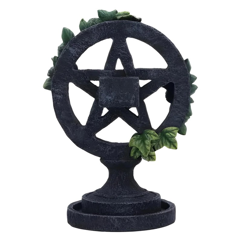 Nemesis Now Aged Pentagram Backflow Incense Burner, Grey, 19cm