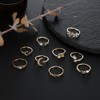 Gold Stackable Rings Set for Women Teen Girls,Boho Butterfly Knuckle