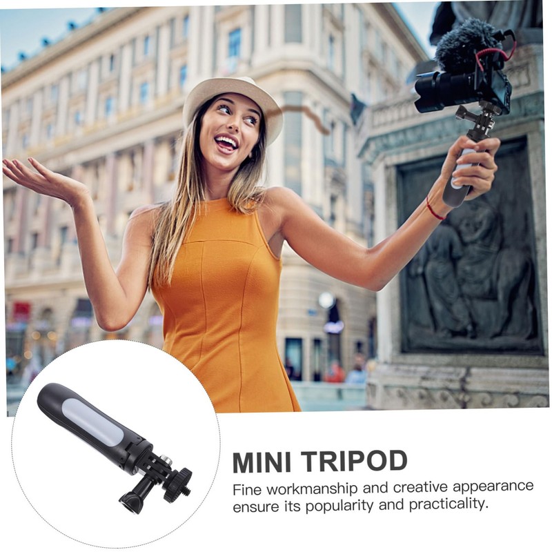 BIUDECO Stainless Steel Mini Tripod Extendable Pole Selfie Stick Tripod