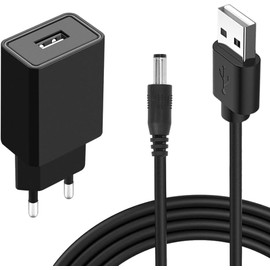 Bouge 5V 2A Power Supply Compatible with Yea-link, Snom, Fanvil and Other IP Phones Replacement Cable Charging Cable Universal Charger Power Cable Black