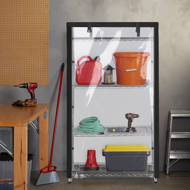 Dalema Storage Shelves Covers,Heavy Duty 600D Waterproof Dustproof Standing Shelf