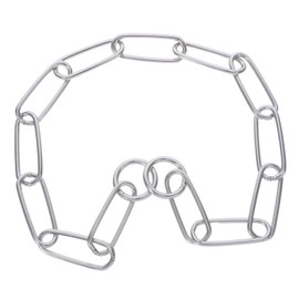 Abaodam Stainless Steel Chew and Leash Extension for Medium to Large Breeds Choker Design for Walking and Activities