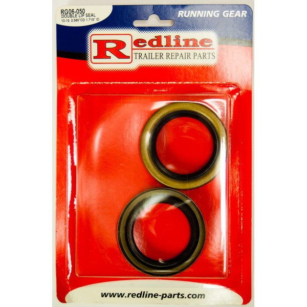 Redline RG06-050 Double Lip Trailer Seals, 2.565"