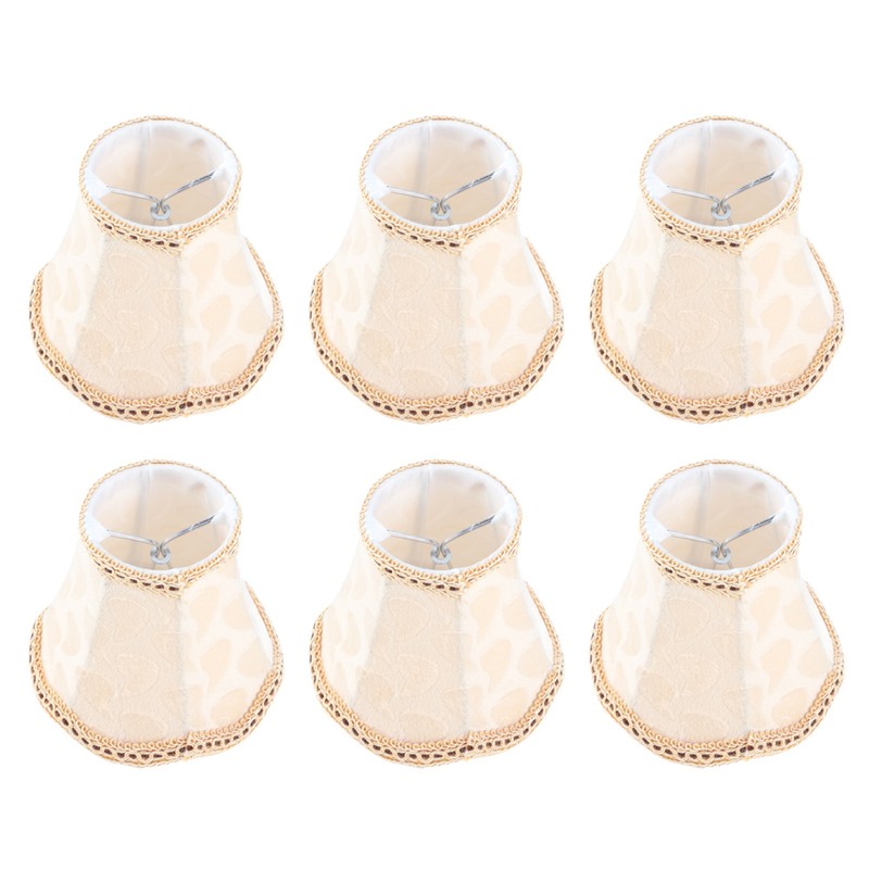 6PCS Fabric Lampshade Wall Lamp Cover Chandelier Lamp Shade for