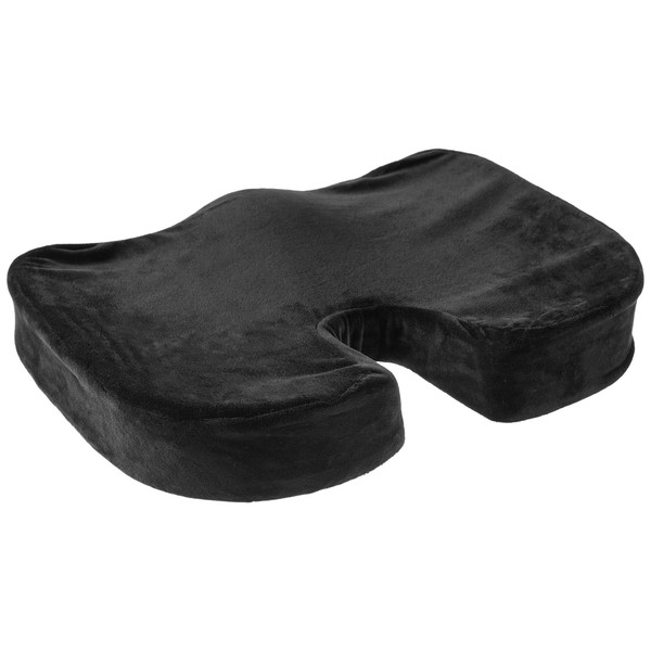 Memory Foam Seat Cushion | Tailbone Relief Cushion Office Chair Car Seat Cushion Sciatica Back Pain, Plush Velvet