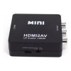 NOMARCA Adaptador Hdmi A Rca Av 1080p Convertidor De Audio
