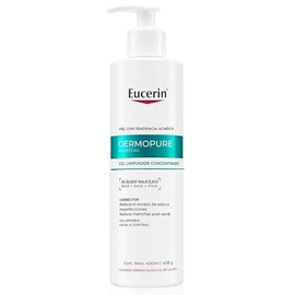 EUCERIN DermoPure Gel de Limpieza Concentrado 400ml Gel Facial con Ácido Salicílico para Rostro y Cuerpo, Anti-Manchas, Anti-Imperfecciones, Anti-Brillo. Ideal para piel grasa y/o con imperfecciones
