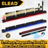 ELEAD 2PCS Magnetic Slidable Drill Bit Holder, 80 Holes Bit