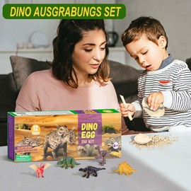 Dinosaur Eggs for Digging, Pack of 12 Dinosaur Excavation Set Fossils Excavation Set Children's Classroom Props Birthday Christmas Gift for Dinosaur Toy from 5 Years