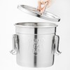 DYNAMI 304 Stainless Steel Containers With Lid,202oz Airtight Flour Container