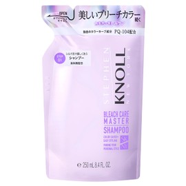Stephen Nol Shampoo Bleach Care Master Shampoo, Refill, 8.5 fl oz (250 ml), Bleach, Hair Color, High Damage, Damage Repair, Color Keep, Squeak Care, Amino Acid Shampoo, Herbal Fruity Floral Scent,