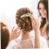 Vaguelly Bridal Hair Comb with Rhinestones Elegant Alloy Side Comb