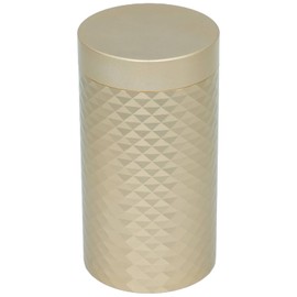 SEIDO Tea Canister, Stylish, Aluminum Alloy, With Inner Lid, Sealed Storage Container, Coffee Canister, Tea Canister, Tea Caddy, Compact (Platinum, 7.1 oz (200 g)