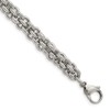 Solid Stainless Steel Unique Link Bracelet - with Secure Lobster