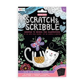 Ooly Mini Scratch & Scribble Art Kit: Cutie Cats