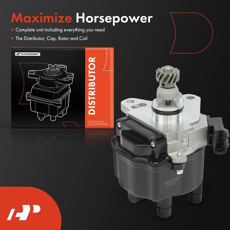 A-Premium Ignition Distributor with Cap and Rotor Compatible with Toyota