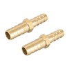 sourcing map Straight Brass Barb Fitting Reducer, Fit Hose ID