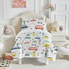 ROZTYLJ Cot Bed Duvet Cover Set Car Patterns Toddler Bedding