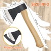 Camping Axe, 15inch Outdoor Hatchet Chopping Axe for Wood Splitting