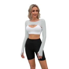 Hairwilly Cooling Shawl Arm Sleeve Sun Protection Women's tops for Golfing,Riding,Driving