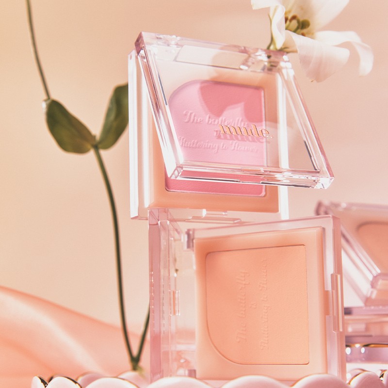mude. Flutter Blusher 6 Options To Choose - 06 Tender